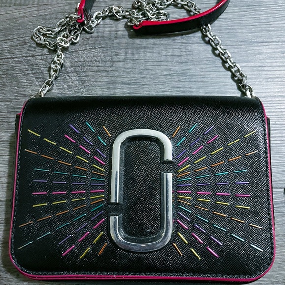 Marc Jacobs Hip Shot Confetti Leather Belt / Crossbody Bag - Picture 6 of 7